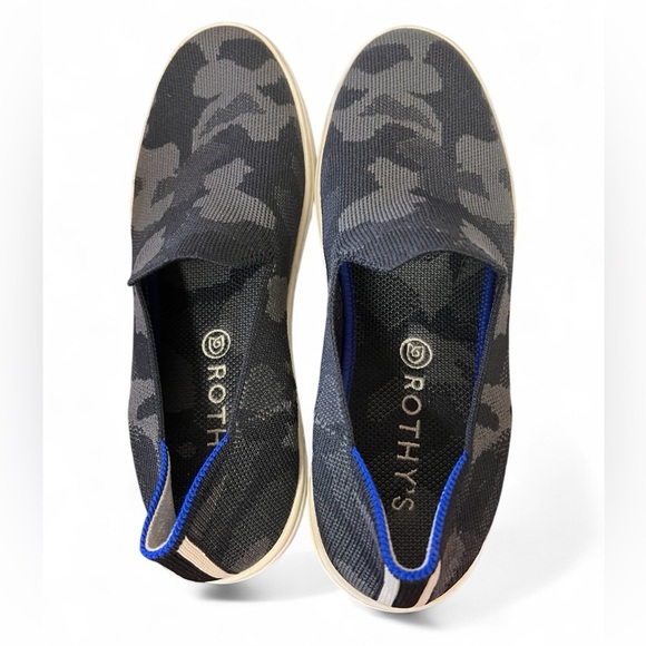 ROTHY’S Grey Camo Slide On Sneakers Women’s size 8 - Picture 2 of 16